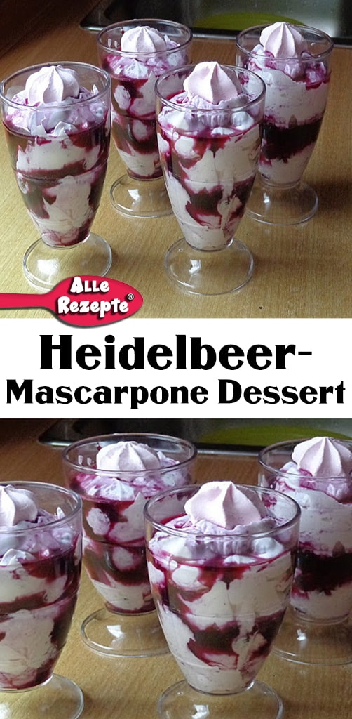 Heidelbeer-Mascarpone Dessert - Alle Rezepte