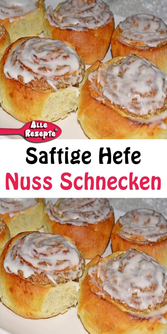 Saftige Hefe Nuss Schnecken - Alle Rezepte