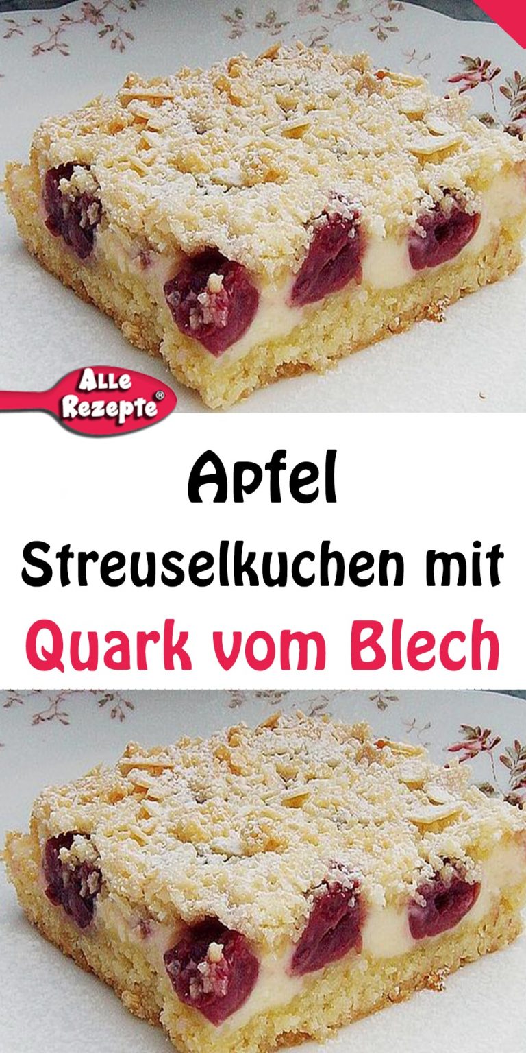 Apfel - Streuselkuchen Mit Quark Vom Blech - Alle Rezepte