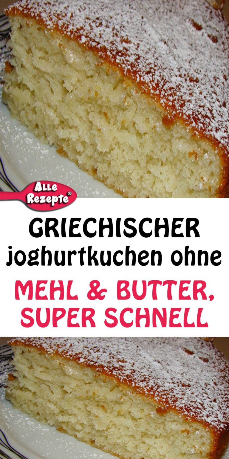 Rezept: GRIECHISCHER JOGHURTKUCHEN OHNE MEHL UND BUTTER, SUPER SCHNELL ...