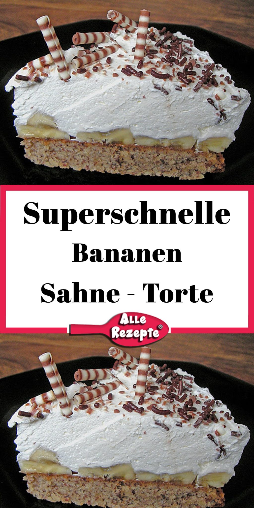 Superschnelle Bananen - Sahne - Torte - Alle Rezepte