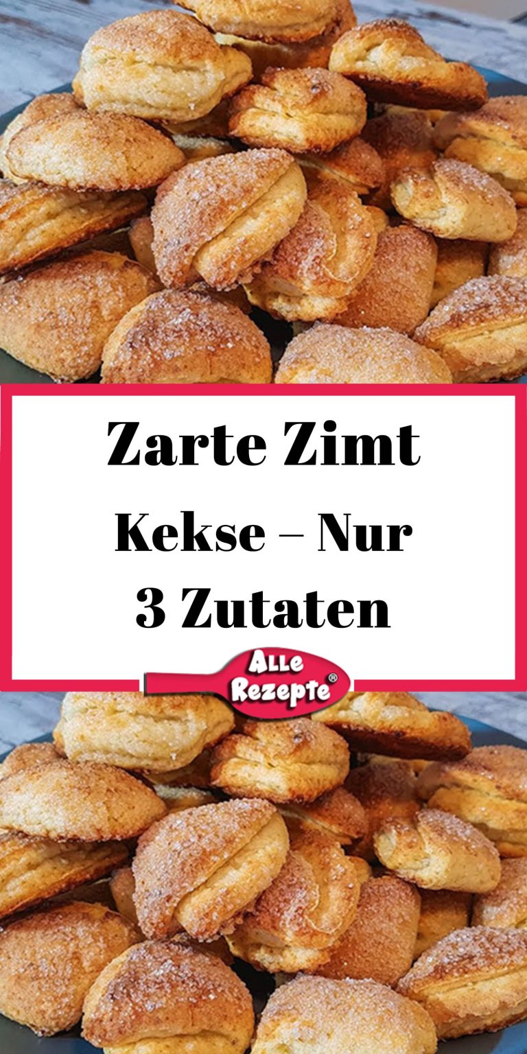 Zarte Zimt-Kekse – Nur 3 Zutaten - Alle Rezepte